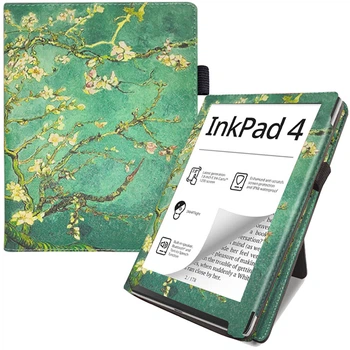 Чохол Galeo Vertical Leather Stand для Pocketbook Inkpad 4 743G, Inkpad Color 2 743C Almond Blossom