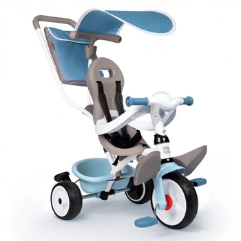 Детский 3-колесный велосипед Smoby Baby Balade plus Blue, 741400