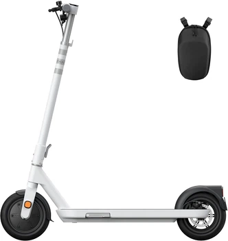 Набір Електросамокат OKAI ES10-NEON Lite White (ES10-W) + Сумка Xiamen на кермо для електросамоката Xiamen Чорна (PH050604)