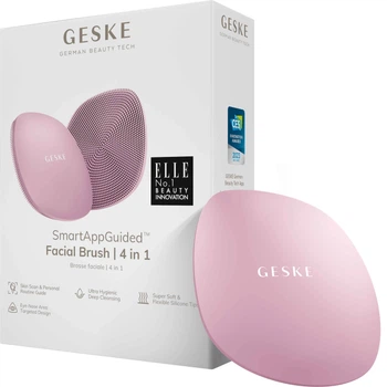 Щітка для обличчя GESKE Facial Brush 4 в 1 рожевий