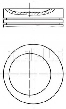 Поршня MAHLE / KNECHT 0812102 BMW 3 Series, 5 Series 11251709976, 1709976