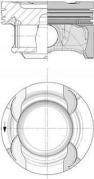 Поршня KOLBENSCHMIDT 40853600 Mercedes CLA-Class, GLA-Class, A-Class, B-Class A2700300317, A2700301617, A2700301717