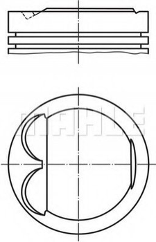 Поршня MAHLE / KNECHT 6077700 Toyota Avensis, Corolla, Yaris, Rav-4, Celica 1310100D062