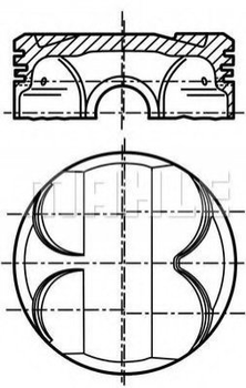 Поршня MAHLE / KNECHT 081PI00111001 BMW 5 Series, 3 Series