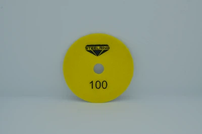 Гибкий полировальный круг , STEELRING, 100х3 мм , 22.23мм, 100 размер зерна. (YA88DUDP100)