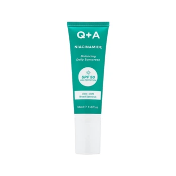 Солнцезащитный крем для лица с ниацинамидом Q+A Niacinamide Balancing Daily Sunscreen SPF50 UVA+UVB