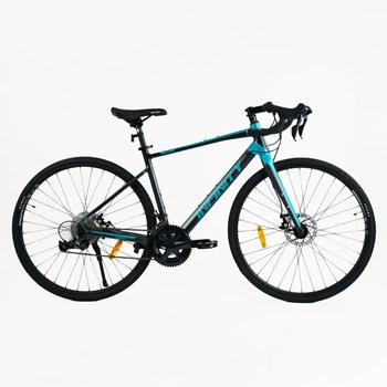 Велосипед гравийный Corso Infinity 19" Shimano Sora 18 скоростей Black and blue (154843)