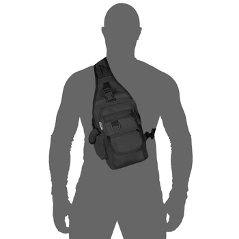 Тактическая CamoTec сумка Gunner Sling 2.0 Black черная