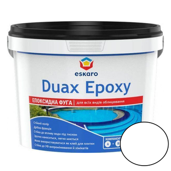 Эпоксидная затирка для швов Eskaro Duax Epoxy 210 белая 2кг