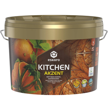 Краска для кухонь и ванных комнат Eskaro Akzent Kitchen матовая 2.7л