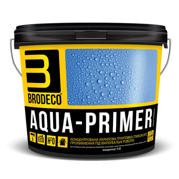 Грунт-концентрат глибокого проникнення Brodeco Aqua-Primer 1:5 1л