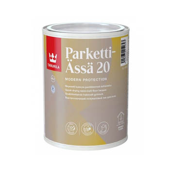 Паркетный лак Tikkurila Parketti Assa 20 полуматовый 1л