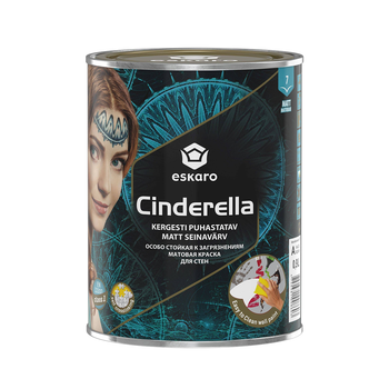 Зносостійка фарба для стін Eskaro Cinderella матова 0.9л