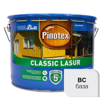 Лазурь для дерева Pinotex Classic бесцветная 10л