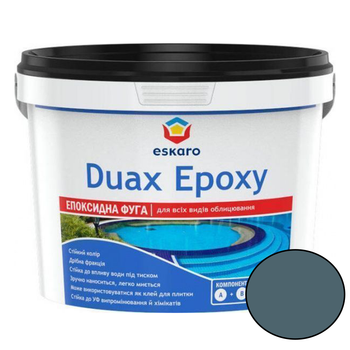 Епоксидна фуга для швів Eskaro Duax Epoxy 248 графітово-сірий 2кг