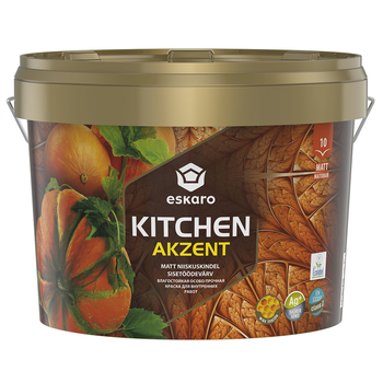 Фарба для кухонь та ванних кімнат Eskaro Akzent Kitchen матова 9л