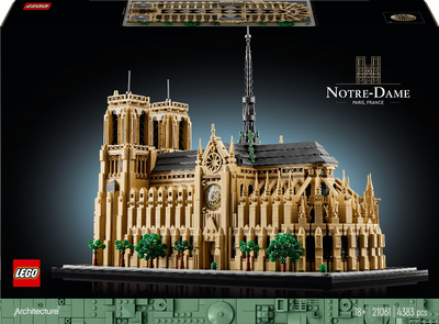 Конструктор LEGO Architecture Нотр-Дам-де-Пари 4383 детали (21061)