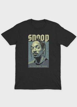Чоловіча футболка MODNO з принтом Hip-HopSnoop Dog XL Чорний (TS001-1-BL-004-1-103)