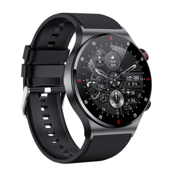 Смарт-годинник PowerMe PowerWatch 7 series IPS-дисплей підтримка NFC вбудований мікрофон фітнес-трекінг з моніторингом здоров'я Black