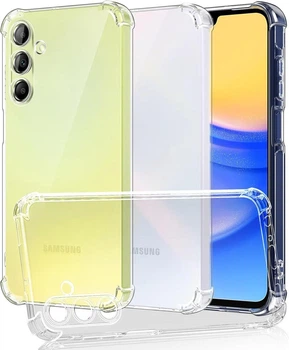 Чехол Fiji Proof для Samsung Galaxy M15 5G (M156) прозрачный бампер с усиленными бортами Transparent