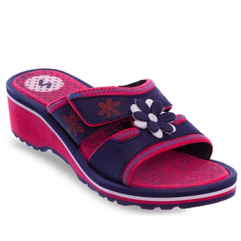 Шлепанцы женские сланцы Sahab 2254 размер 37 Red-Deep Blue
