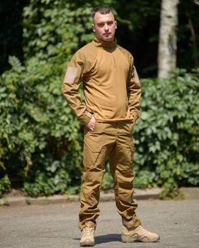 Тактический костюм «Military» цвет койот Рубашка убакс + штаны кайман 52