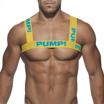 Мужская портупея Pump 9093 One size цвет желтый