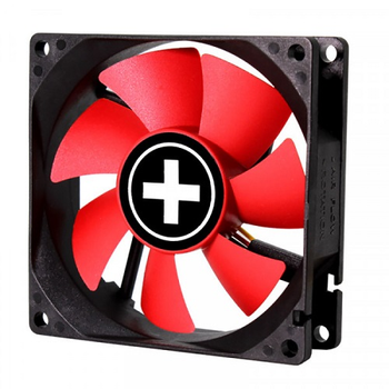 Вентилятор для корпуса 80mm Xilence XPF80.R XF037 3 pin/MOLEX Retail Box black/red
