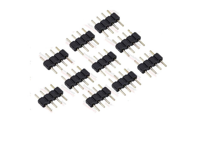 10x Конектор для світлодіодної RGB стрічки 4pin
