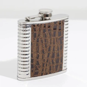 Фляга Hip Flask Snake Brown 590ml из нержавеющей стали