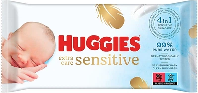 Huggies - Wet Wipes для дітей Pure Extra Care, 56 шт 56шт (846146-33816)