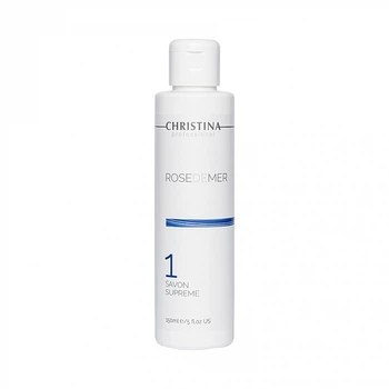 Антисептичне мило (крок 1) - Christina Rose de Mer Savon Supreme, pH 3.5-4.5 150ml (292423-34373)