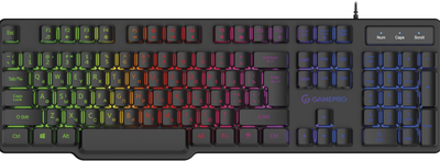Клавиатура проводная GamePro RGB USB Black (GK380)