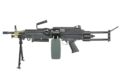Кулемет FN M249 PARATROOPER LMG - Black [A&K] (для страйкболу)