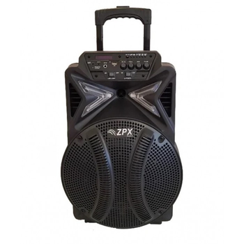 Портативна колонка ZPX Потужність 120Вт, USB/FM/Bluetooth/TWS з мікрофоном, чорна (ZX-7782)