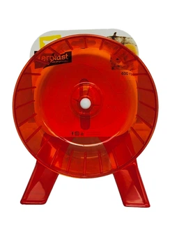 Пластикове колесо для гризунів Ferplast FPI 4606 Wheel/Stand Silent SM Ø 14.5 см червоний 84606899