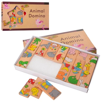 Деревянная игрушка Домино Tree Toys животные, MD2146