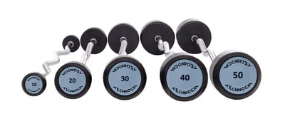 Набор изогнутых фиксированных штанг шаг 10 вес 150 кг Technogym TGW-10-50 кг