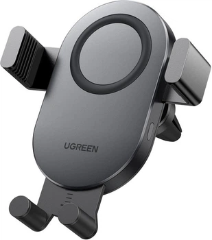 Авто-держатель и беспроводная зарядка UGREEN CD256 15W Wireless Car Charger серый