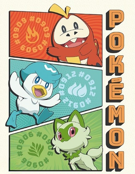 Постери GBeye Pokemon Portfolio Starters 9 шт (3665361133186)