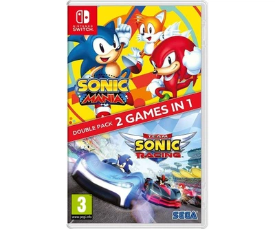 Sonic Mania (английская версия) + Team Sonic Racing (русские субтитры) Double Pack (Nintendo Switch)