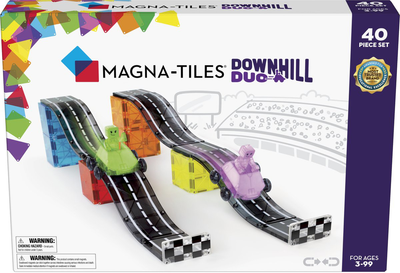 Klocki magnetyczne Magna-Tiles Downhill Duo 40 elementów (0850025176231)