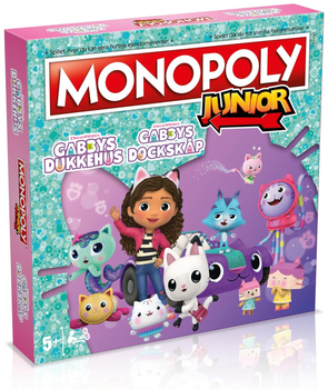 Настільна гра Winning Moves Monopoly Junior Gabby's Dollhouse (5036905054423)