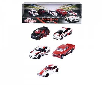 Набір машинок Majorette Toyota Racing 5 шт (3467452074640)