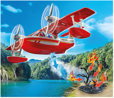 Пожежний гідролітак Playmobil Action Heroes з аксесуарами (4008789714633)