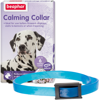 Заспокійливий нашийник для собак Beaphar Herbal Регульований 65 см (8711231110919)