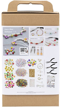 Набір для створення прикрас Creativ Company Starter Craft Kit Jewellery Vibrant Colours (5712854587679)