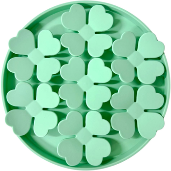 Килимок для повільного годування Confetti Dogs Lucky Clover Lick Mat Світло-зелений 20 x 20 x 2 см (5744004180676)