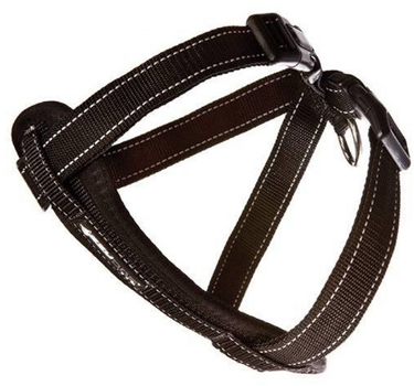 Шлея для собак Ezydog Harness Neoprene Black M 46-73 см (5708214102057)