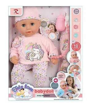 Пупс A-Toys 35см Tutu Doll, характерные малышам звуки, аксессуары, мягкое тело, 6631